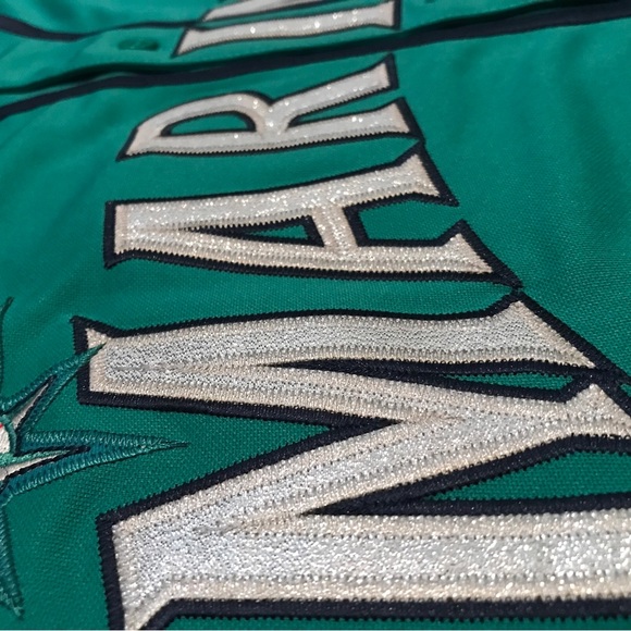 Ken Griffey Jr Seattle Mariners Jersey NWT Mens XL 1995 Home Green! - Picture 2 of 12